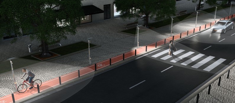 outdoor intelligent lighting smart city